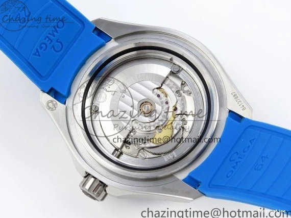 0506 SEAMASTER PLANET OCEAN 6000M ULTRA DEEP 45.5MM SS TF 1:1 BEST EDITION WHITE DIAL BLUE BEZEL ON RUBBER STRAP A SunProtective 7762